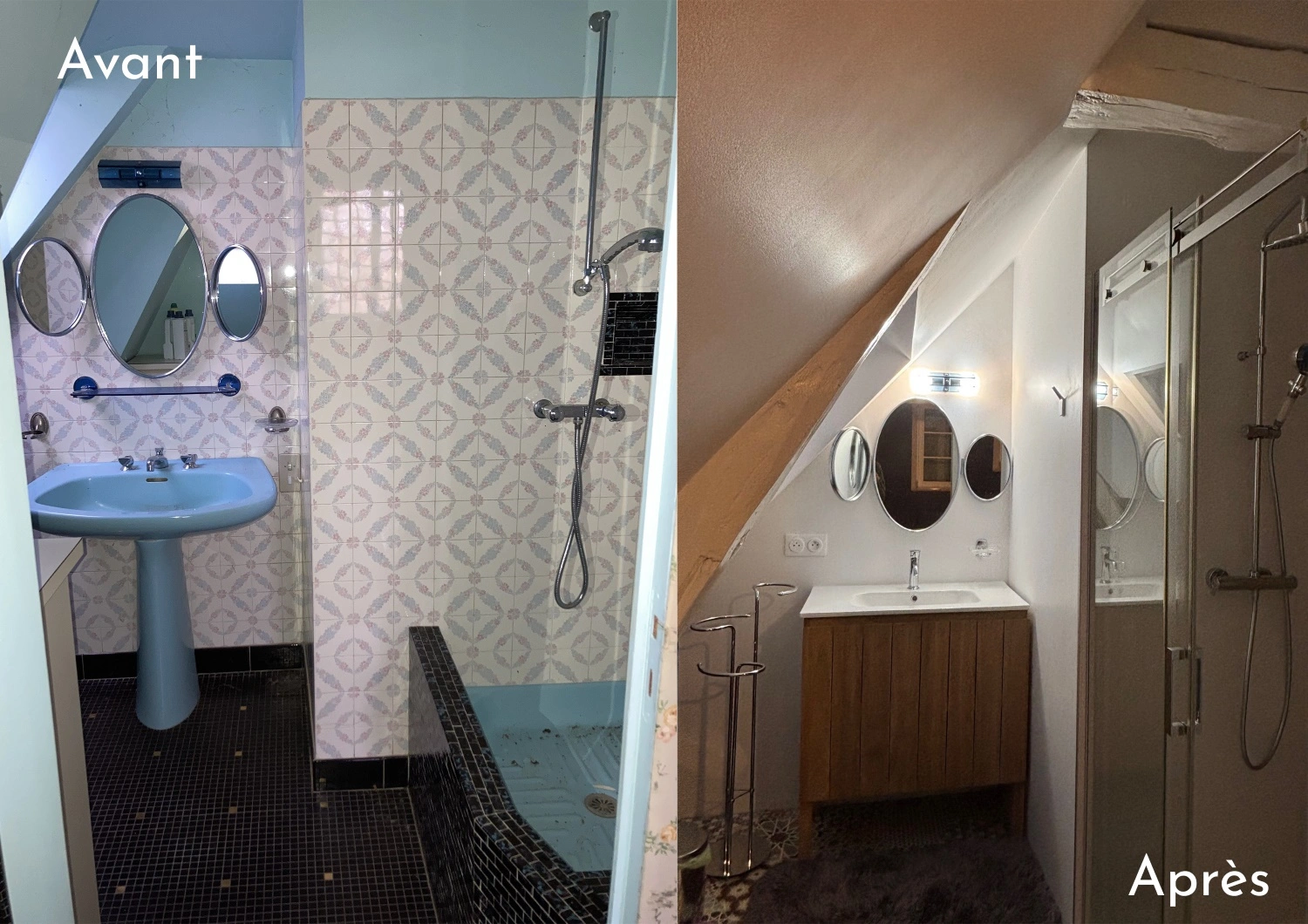 Architecte d'intérieur Cova. Rénovation salle de bain maison ancienne